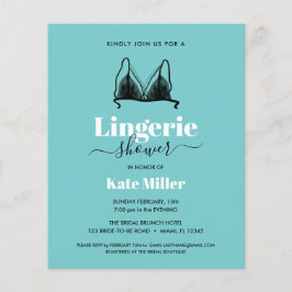 BUDGET Black Aqua Ooh La Lingerie Brautparty