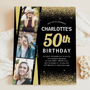 Budget Black Gold 3 Foto Film Glitzer Geburtstag