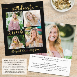 Budget Black Gold 5 Foto Graduate Ankündigung