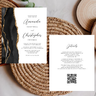Budget Black Gold Achat QR Code Hochzeit