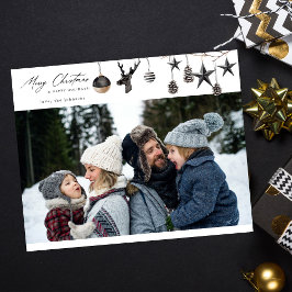 Budget Black Ornaments & Para Foto Frohe Weihnacht Flyer