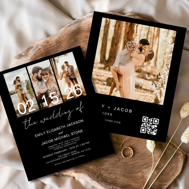 Budget Black The Wedding of Foto QR Code (Von Creator hochgeladen)