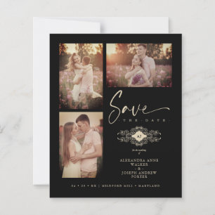 Budget Black Trendy Lace Wedding 3 Fotos Collage