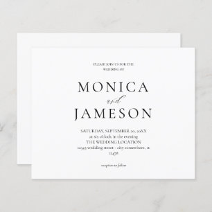 Budget Black & White Moderne Hochzeit 2