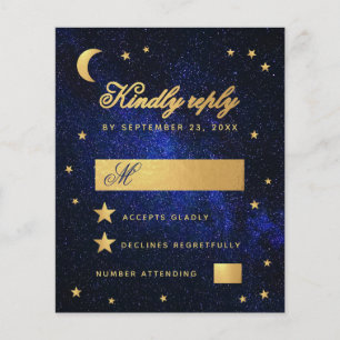 Budget Blau Falsche Goldsterne Himmel Hochzeit RSV