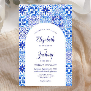 Budget Blue Arch Portugiesischer Tile Wedite Einla