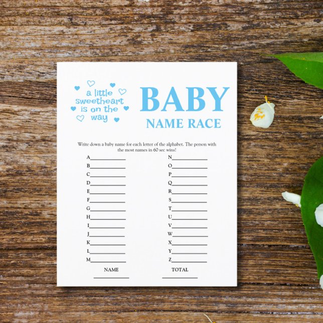 Budget Blue Baby Name Race Baby Showspiel (Von Creator hochgeladen)