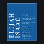 Budget Blue Bah Mitzvah Einladung<br><div class="desc">Budget kühl Moderne Bah Mitzvah Einladung **BITTE LESEN VOR KAUF** 1. Die Haushaltspressomaschine misst 4, 5" x 5, 6" und passt in einen A6-Finanzrahmen. Sie können weiße Umschläge zu Ihrer Bestellung hinzufügen. 2. Jedes Blatt ist ein Stück - kein Schneiden ist erforderlich. 3. Der Standardkarton ist hell weiß mit einer...</div>