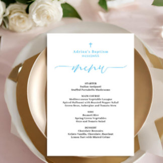 Budget Blue Boy Floral Wreath Taufmenü