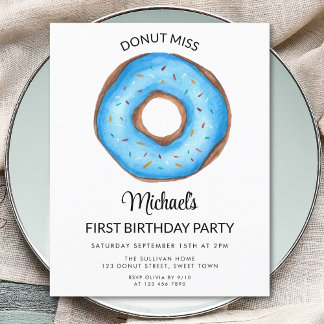 Budget Blue Donut Boys erste Geburtstagspartei