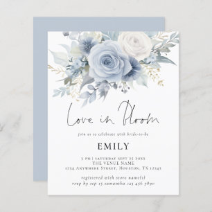 Budget Blue Florals Liebe in Bloom Brautparty