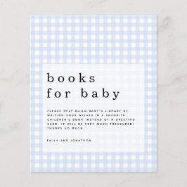 Budget Blue Gingham Books für Baby-Gehäuse