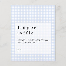 Budget Blue Gingham Diaper Raffle Gehäuse
