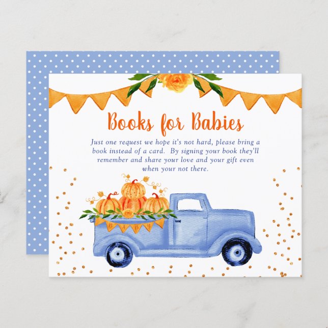 Budget Blue Little Pumpkin Books für Babys (Vorne/Hinten)