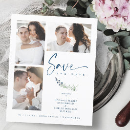 Budget Blue Trendy Branches Wedding 3 Fotos