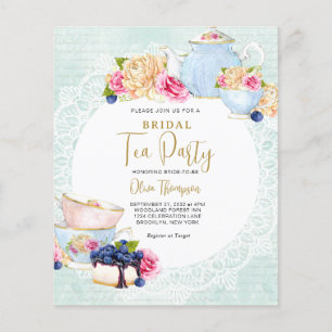 BUDGET Blueberry Teapot Bridal Tee Party