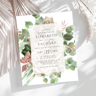 Budget-Blumen-Ivory-Rosen-Eukalyptus-Hochzeit