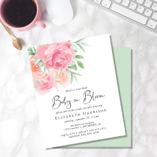 Budget Blumenbaby in Bloom Sprinkle Einladung