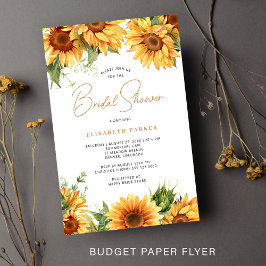 Budget Blumenbotanische Brautdusche Einladung Flyer