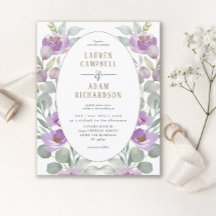 Budget Blumenrosa Wasserfarben Hochzeit Einladung