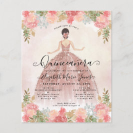 Budget Blumenstrauß Rose Rosa Prinzessin Quinceane