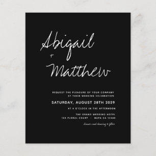 Budget Boho Black and White Weditation Flyer