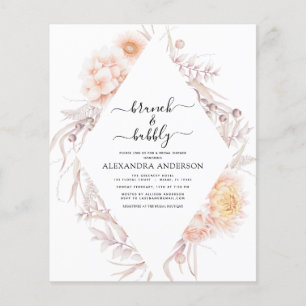Budget Boho Brunch & Bubbly Brautparty Flyer