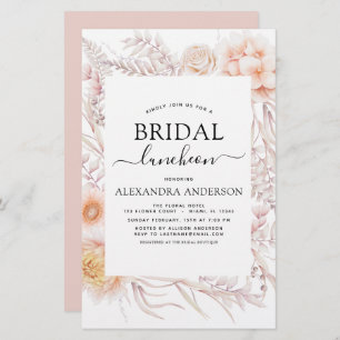 Budget Boho Chic Bridal Luncheon Dusty Pink Wüste
