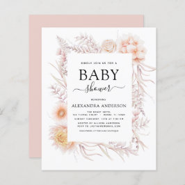 Budget Boho Chic Dusty Pink Wüste Baby Dusche
