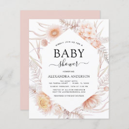 Budget Boho Chic Dusty Pink Wüste Baby Dusche