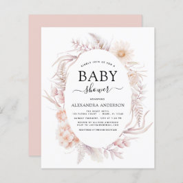 Budget Boho Chic Dusty Pink Wüste Baby Dusche