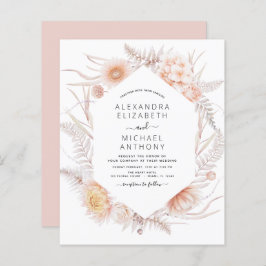 Budget Boho Chic Dusty Pink Wüste Wedding