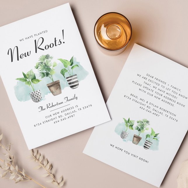 Budget Boho Chic New Roots Moving Ankündigung (Von Creator hochgeladen)