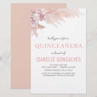 Budget Boho Chic QUINCEAÑERA Party Einladung