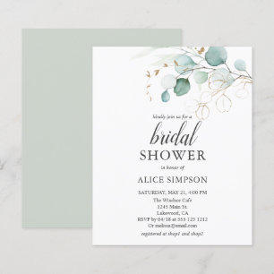Budget Boho Eucalyptus Blätter Brautparty