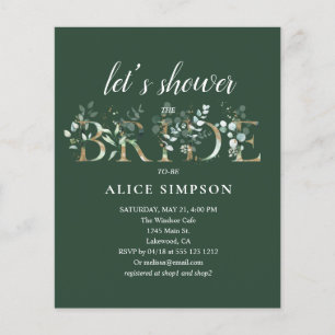 Budget Boho Eucalyptus Blätter Brautparty