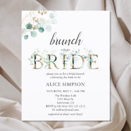 Budget Boho Eukalyptus Blätter Bridal Brunch Dusch