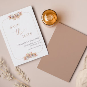 Budget Boho Floral Ankündigung Datum freihalten