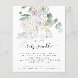 Budget Boho Floral Eucalyptus Baby Sprinkle Einlad