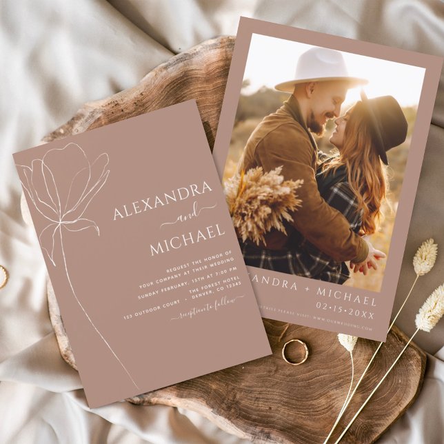 Budget Boho Floral Wedding Einladungen (Von Creator hochgeladen)