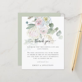 Budget Boho Florals Eucalyptus Wedding Vielen Dank