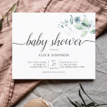 Budget Boho Greenery Eucalyptus Baby Shower<br><div class="desc">Boho Bouquet von grünem Eukalyptus.</div>