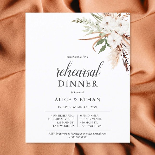 Budget Boho Greenery Pampa Grass Probe Dinner (Von Creator hochgeladen)