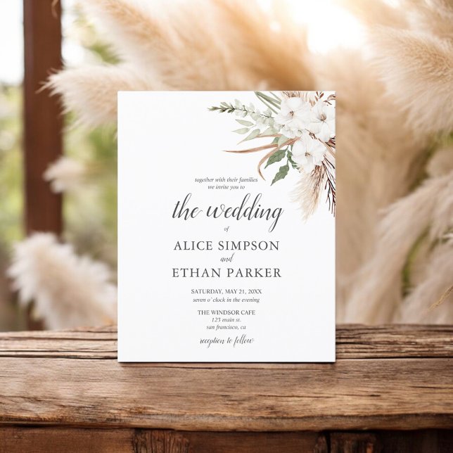 Budget Boho Greenery Pampa Grass Wedding (Von Creator hochgeladen)