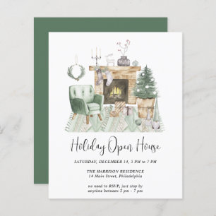 Budget Boho Holiday Open House Einladung