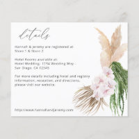 Budget Boho Pampas Grass Beach Floral Details