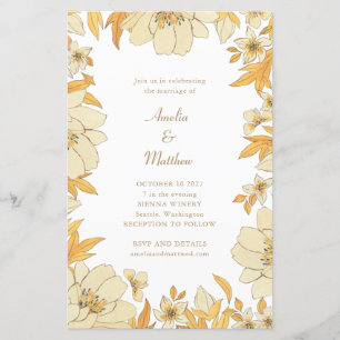 Budget Boho Rustikal Gelbe Blumenstrasse Hochzeit