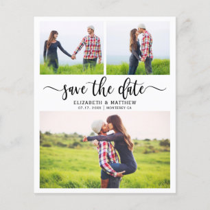 Budget Boho Script Foto Collage Save the Date