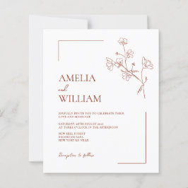 BUDGET Boho Sienna Terracotta Blumenzwiese