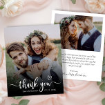 Budget Boho Typografie 2 Foto Wedding Vielen Dank<br><div class="desc">Budget Modern Boho Herz Typografie 2 (zwei) Foto Hochzeit Dankeschön Papier. Stilvolle Moderne Hochzeitsvorlage mit einem vollen vertikalen Foto auf der Vorderseite mit Overlay-Text "Danke" in einer handgeschriebenen Kalligraphie Swash Schwanz Schriftart Drehbuch mit Liebe Herzmotiv in Weiß auf dem Bild. ***BEACHTE! *** HAUSHALTSPAPIER/FLYER IST PAPIERTHIN. *** AKTUALISIEREN SIE DAS PAPIER...</div>